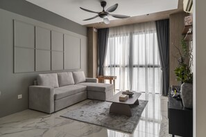 豪華公寓, 城市景 | 客廳