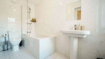 Towels, soap, toilet paper
