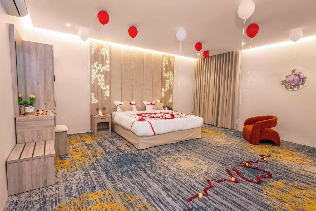 Phòng Suite Executive | Bộ trải giường bằng vải cotton Ai Cập, bộ đồ giường cao cấp