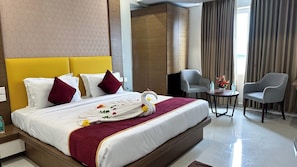 Premium Room | Egyptian cotton sheets, premium bedding, desk, free WiFi - Avani Elite (Tirupati)