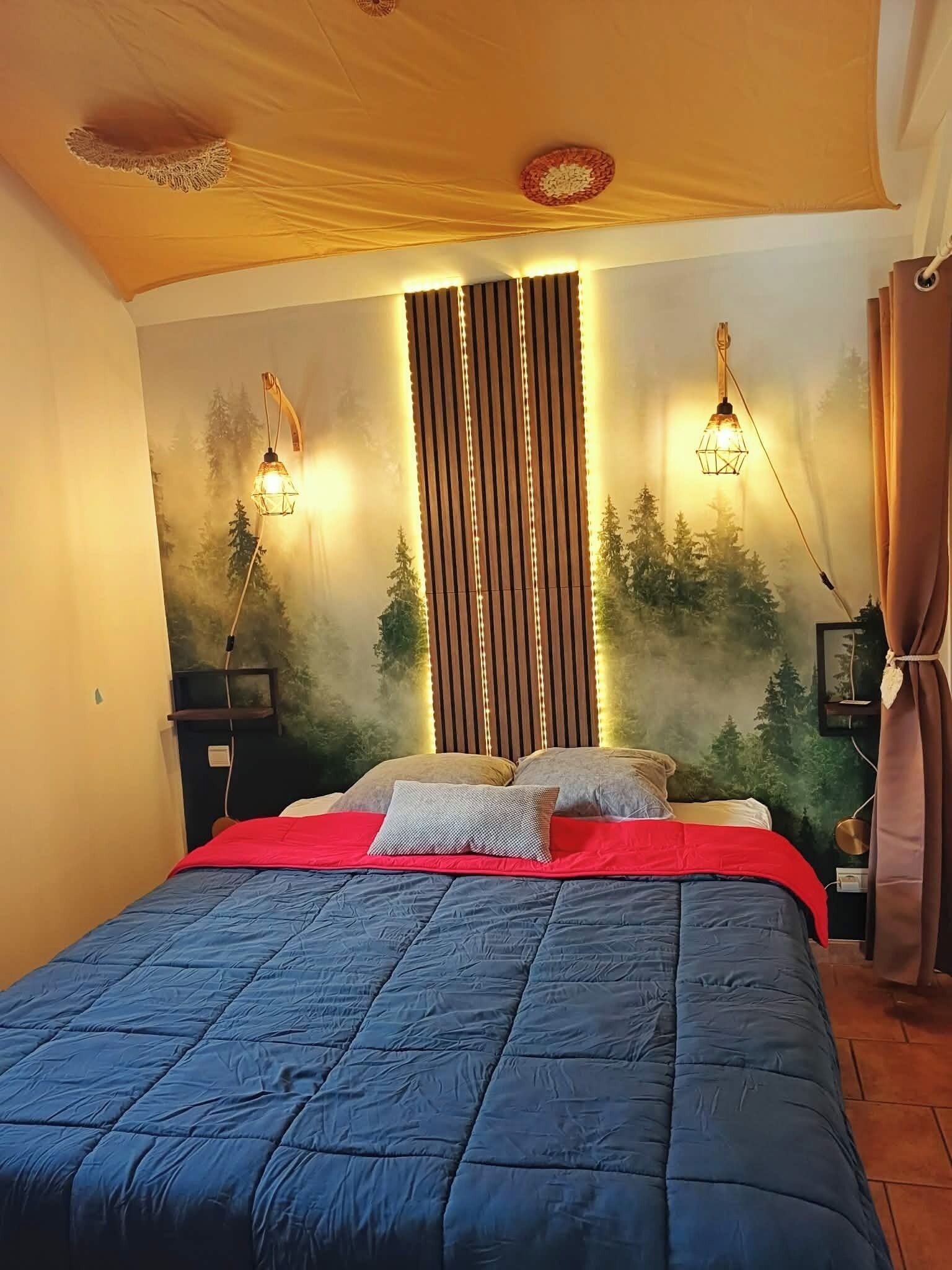 3 habitaciones, tabla de planchar con plancha y wifi 