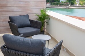 Superior Double Room, Balcony, Sea View | Property grounds - Portella Inn (Krk)