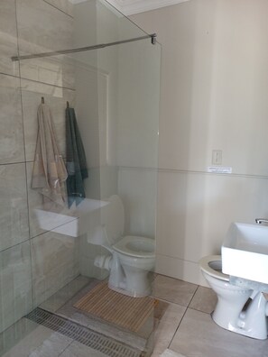 Towels, soap, toilet paper