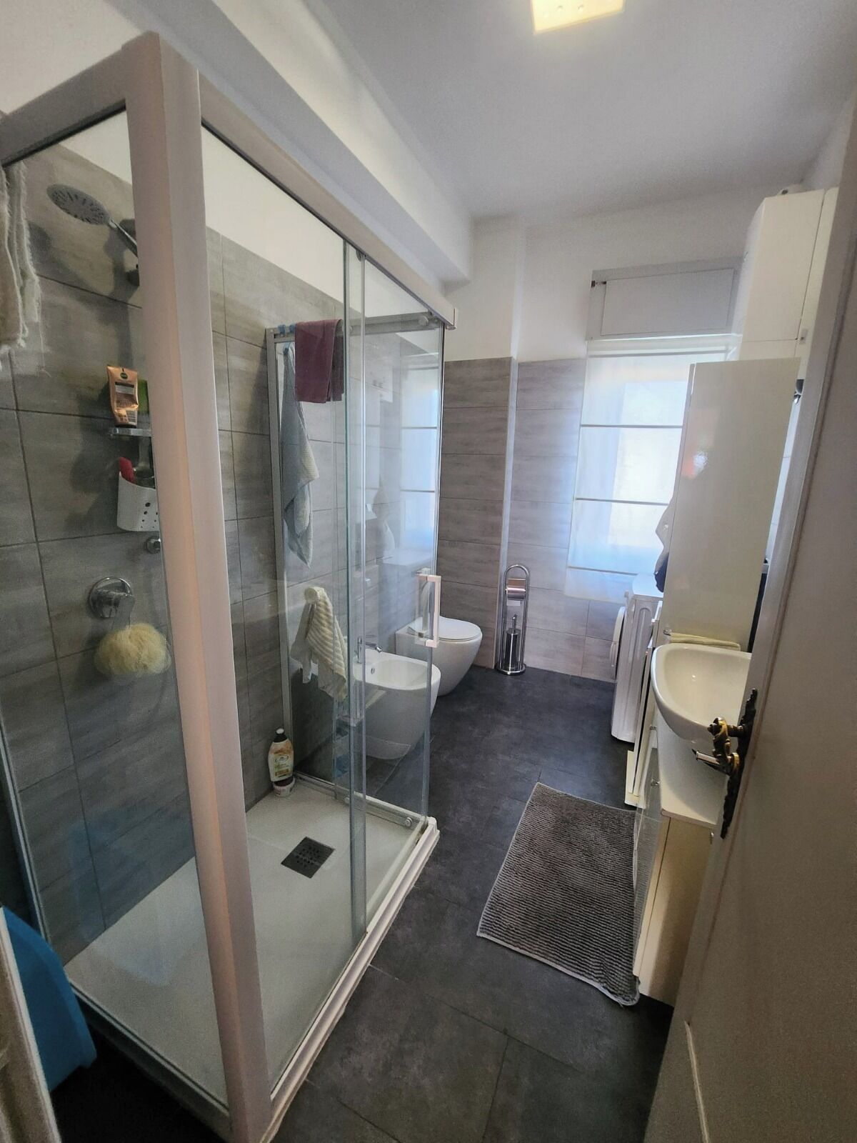 Dusche, Haartrockner, Bidet, Handtücher