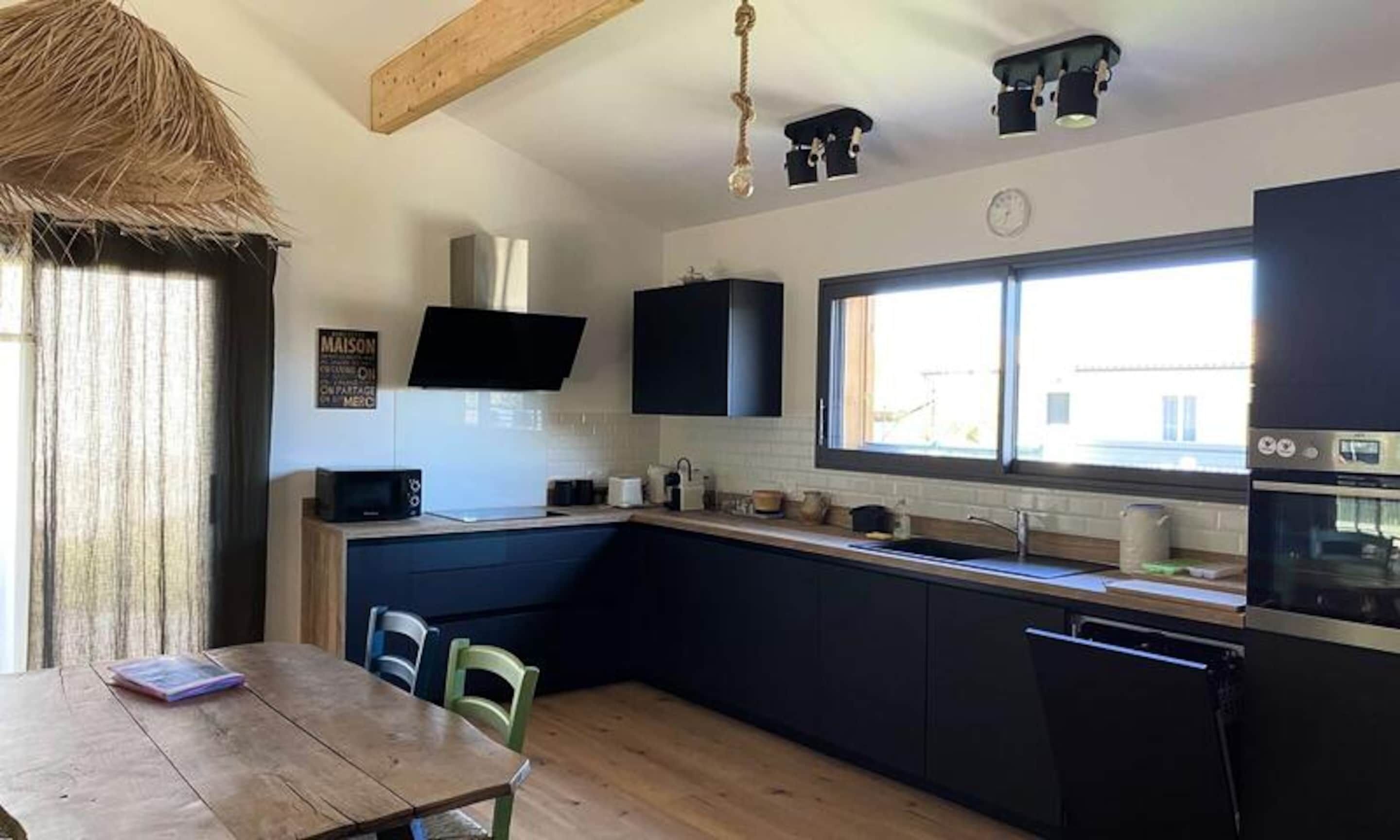 Microwave, oven, dishwasher, high chair