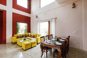 Standard Villa, Balcony, Garden View | Dining - Alaya Stays Anantara 3 BHK Farmhouse  (Bansur)