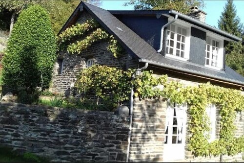Isolated cottage in the Mont-Saint-Michel mountains. Dogs welcome.