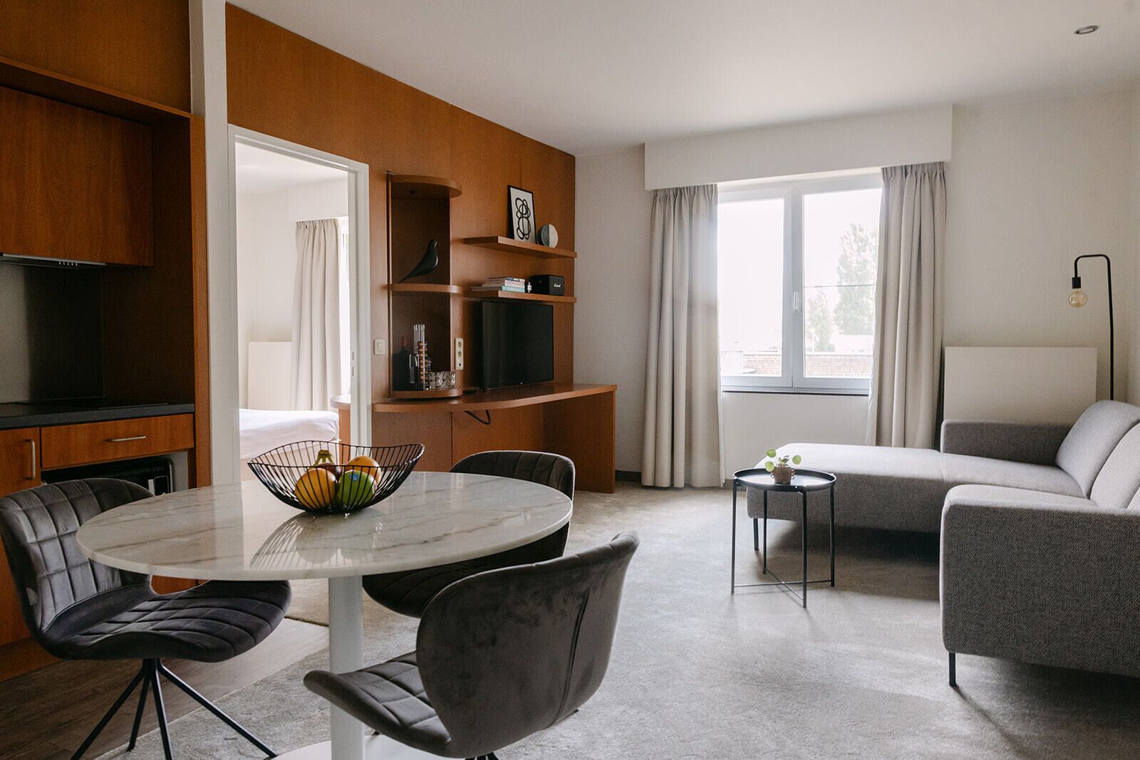 Appartement Affaires | Accès au Wi-Fi (inclus), literie fournie