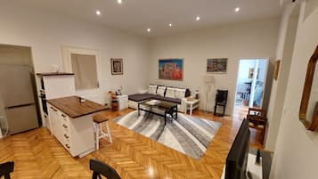 Departamento Deluxe, 1 cama Queen size, vista al mar, frente al océano | Interior