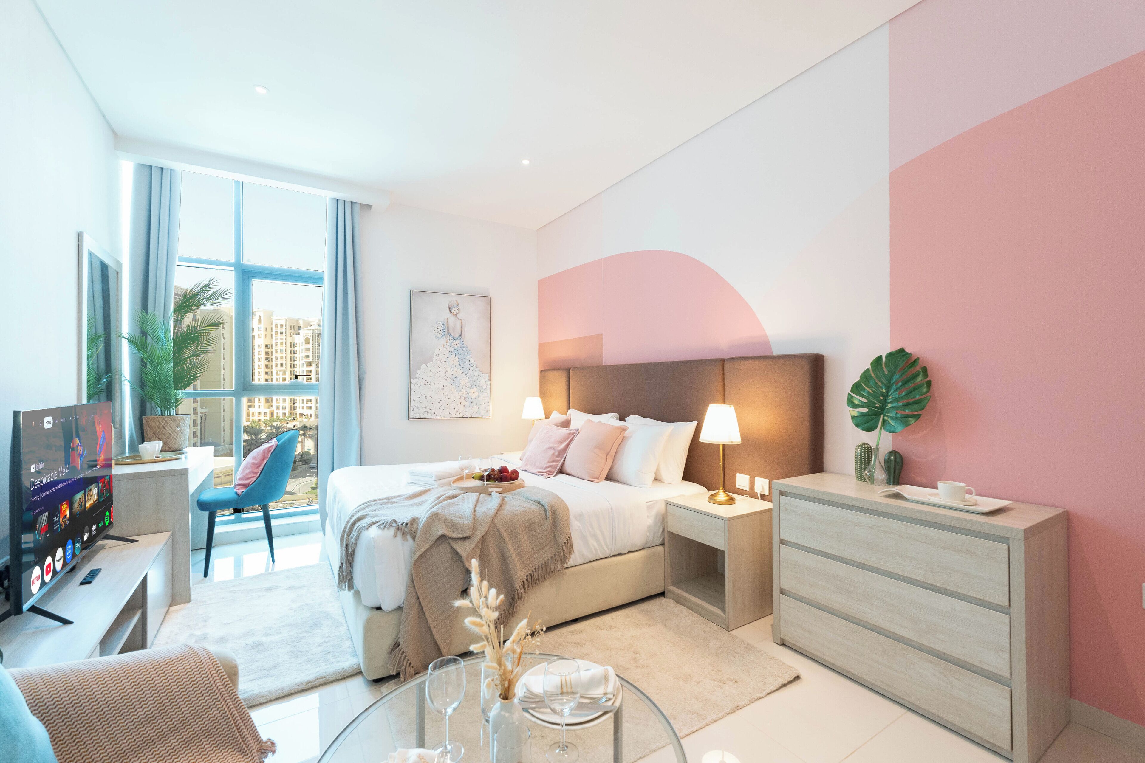 Deluxe Studio | Premium bedding, memory foam beds, in-room safe, blackout drapes