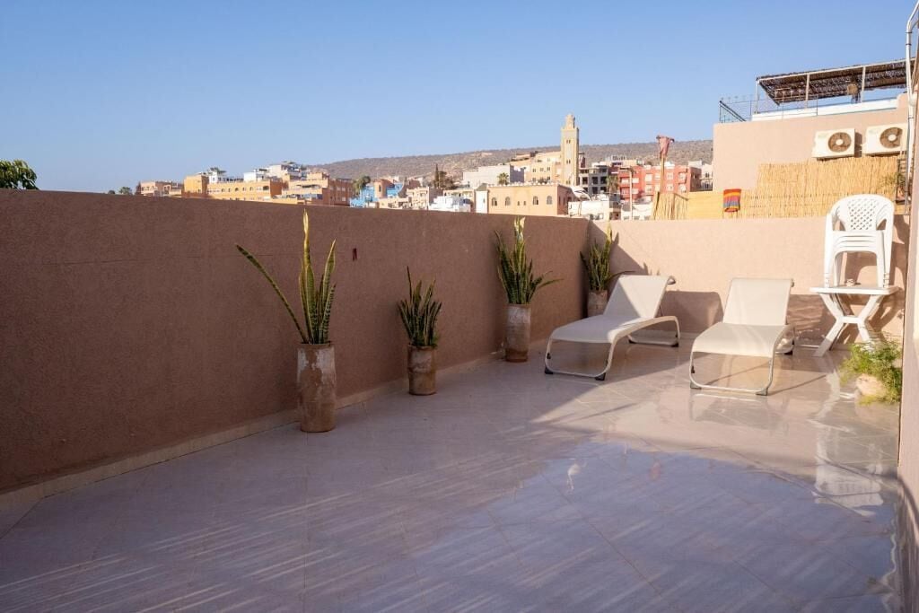 Comfort-Apartment, Balkon, Stadtblick | Terrasse/Patio