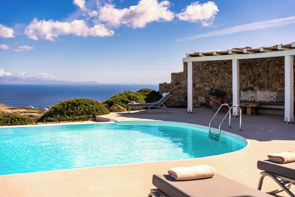 Pool - Velanos Villa - Private Luxury Sea View Villa for Groups and Families! (MYKONOS CYCLADES)