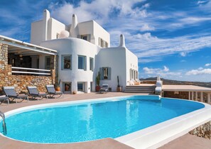 Pool - Velanos Villa - Private Luxury Sea View Villa for Groups and Families! (MYKONOS CYCLADES)