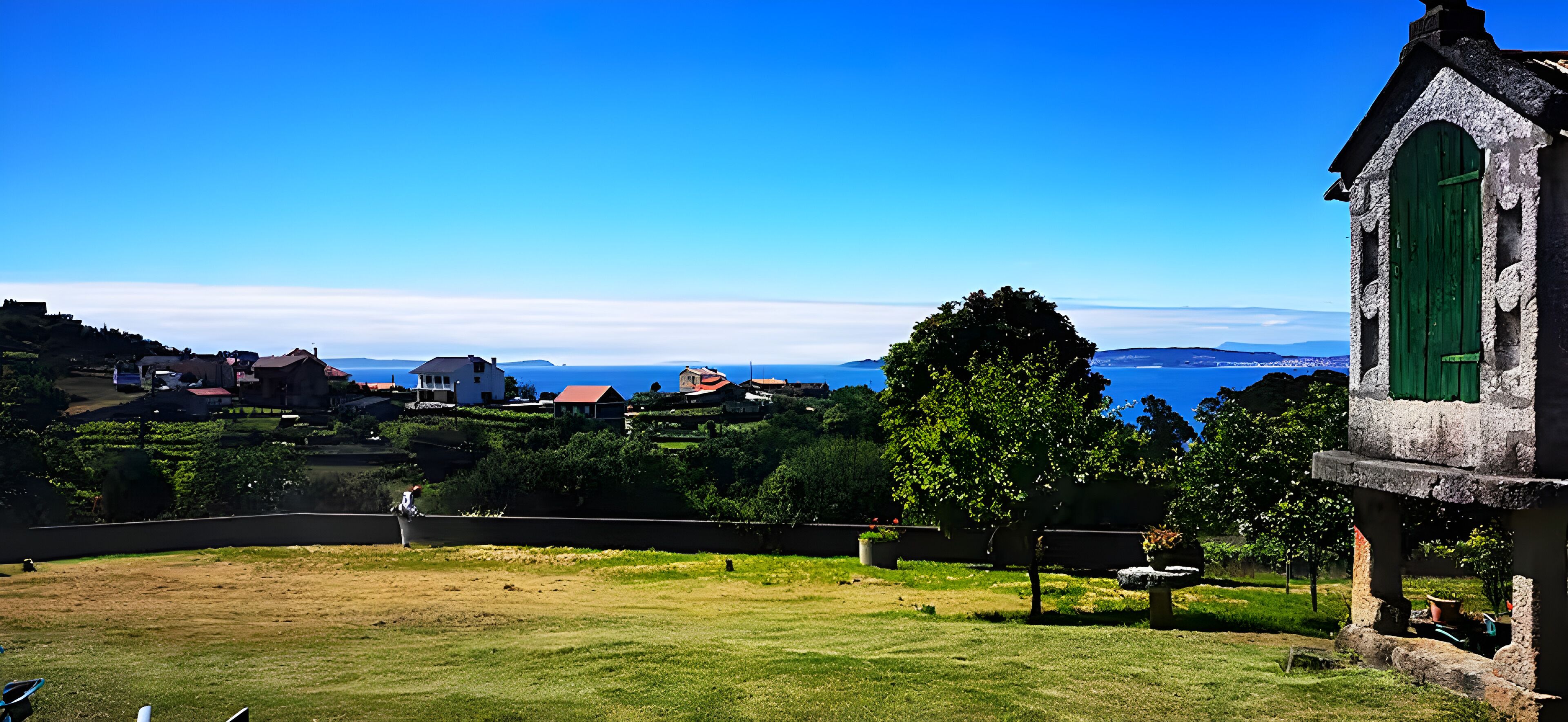 Blick von der Unterkunft