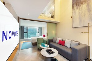 Junior Suite, Multiple Beds | Down duvets, free minibar items, soundproofing, free WiFi - Novotel Living Yunnan Dianchi Times (Kunming)