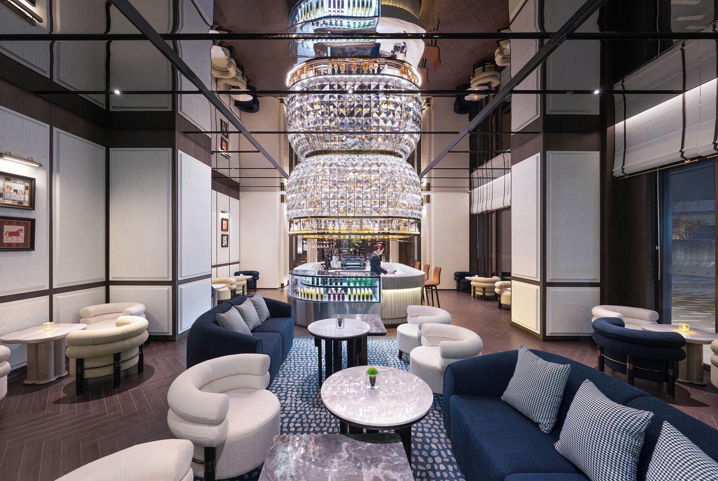 Sala de estar en el lobby