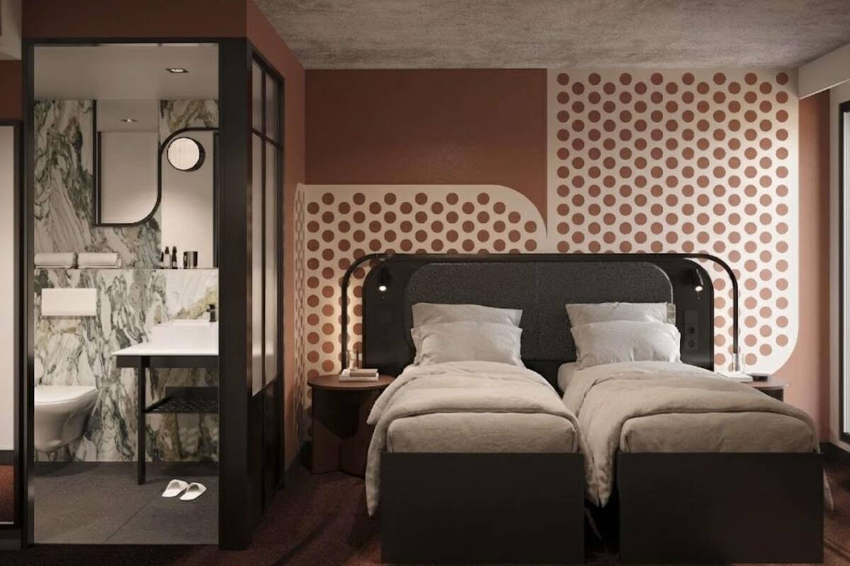 Premium bedding, blackout drapes, soundproofing, WiFi (free)