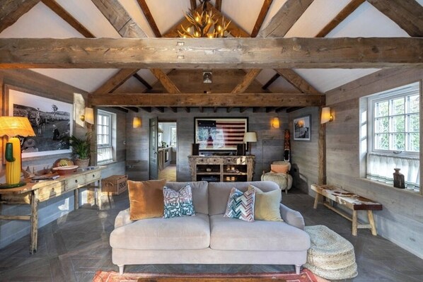TV, fireplace - Palm Lodge, Polperro (Polperro)