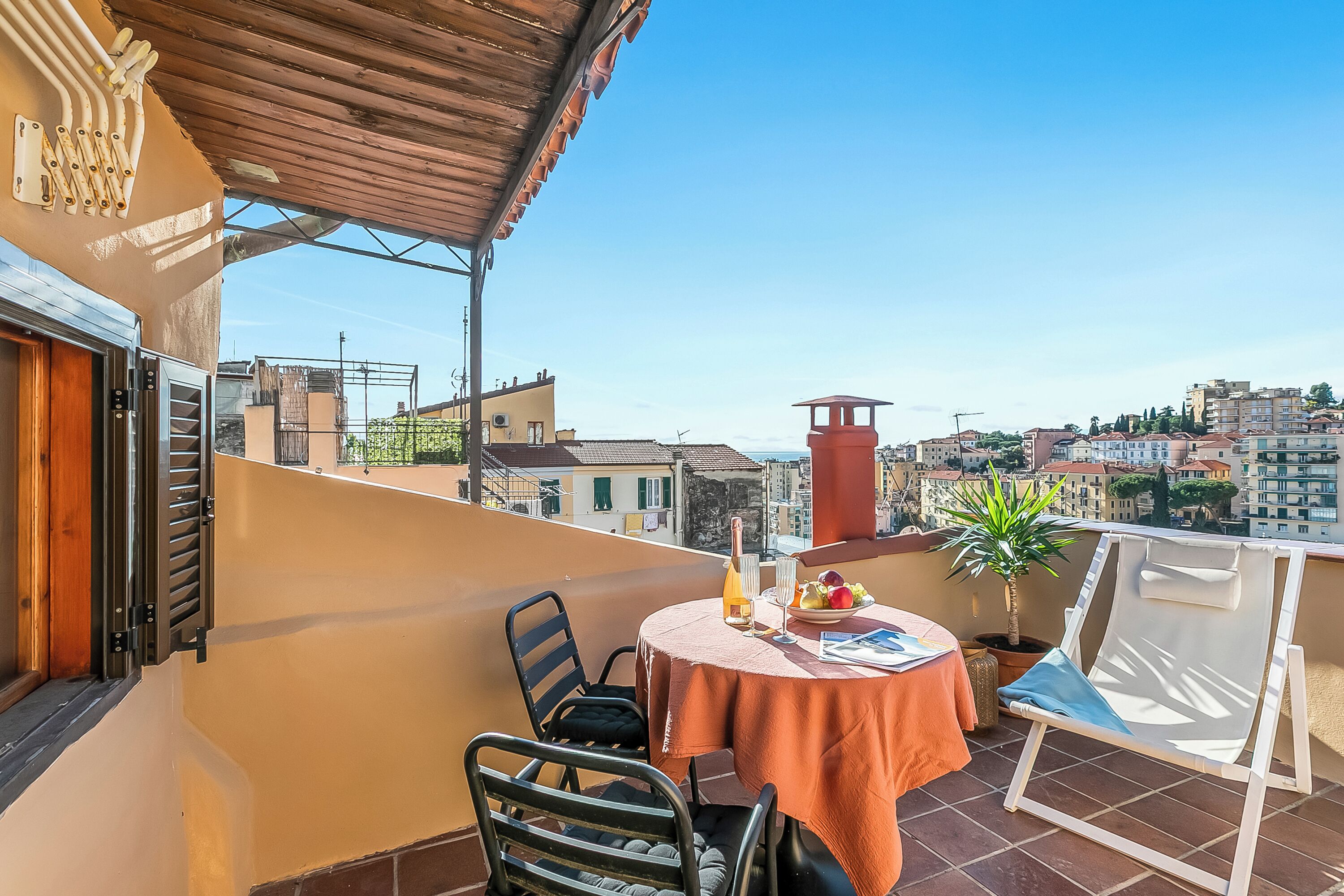 Standard Studio, Sea View (Piccola Pigna - Terrazza Vista Mare) | Outdoor dining