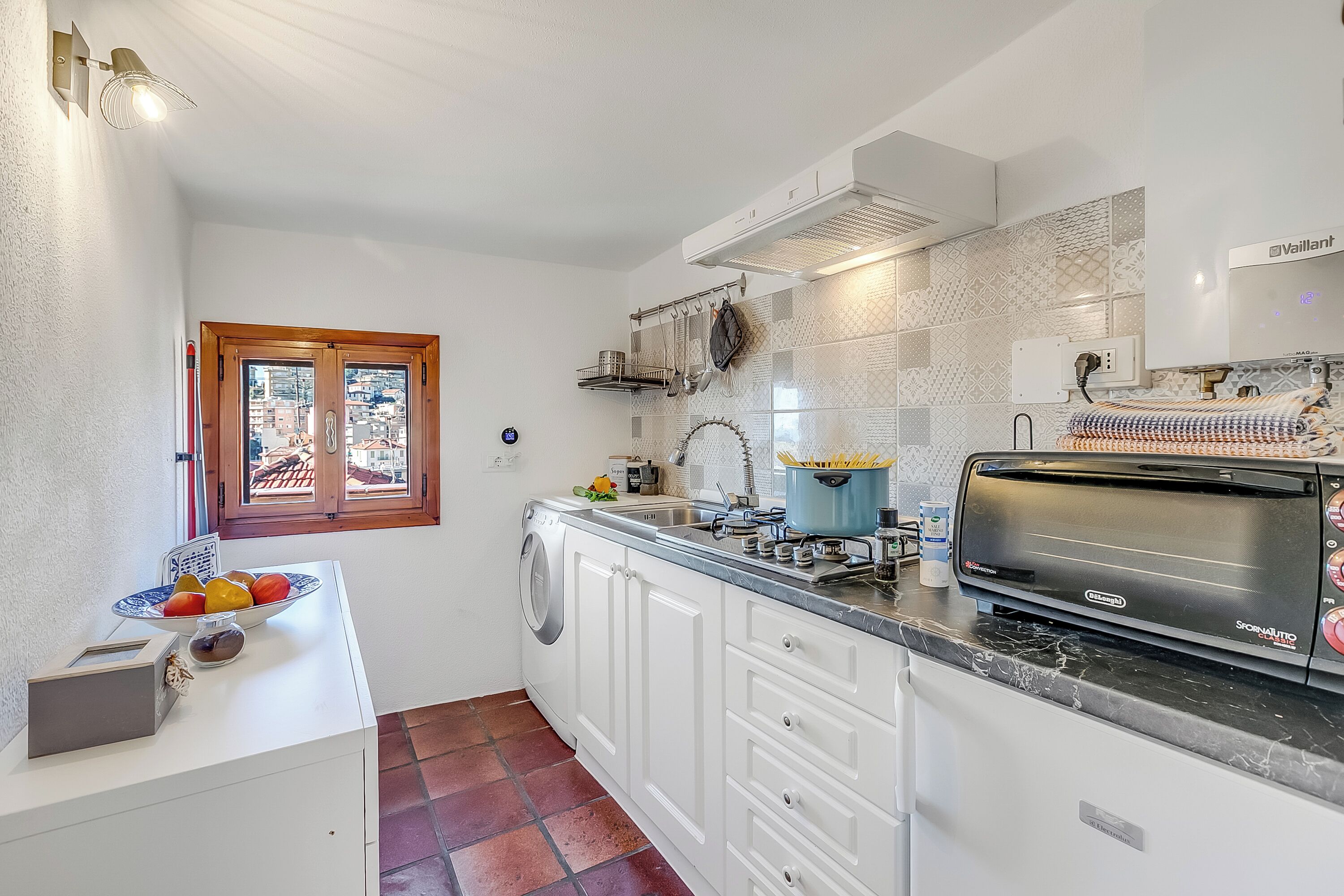 Standaard studio, terras, uitzicht op zee (Piccola Pigna - Terrazza Vista Mare) | Privékeuken