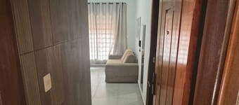 One-bedroom apartment with balcony near the shopping mall.