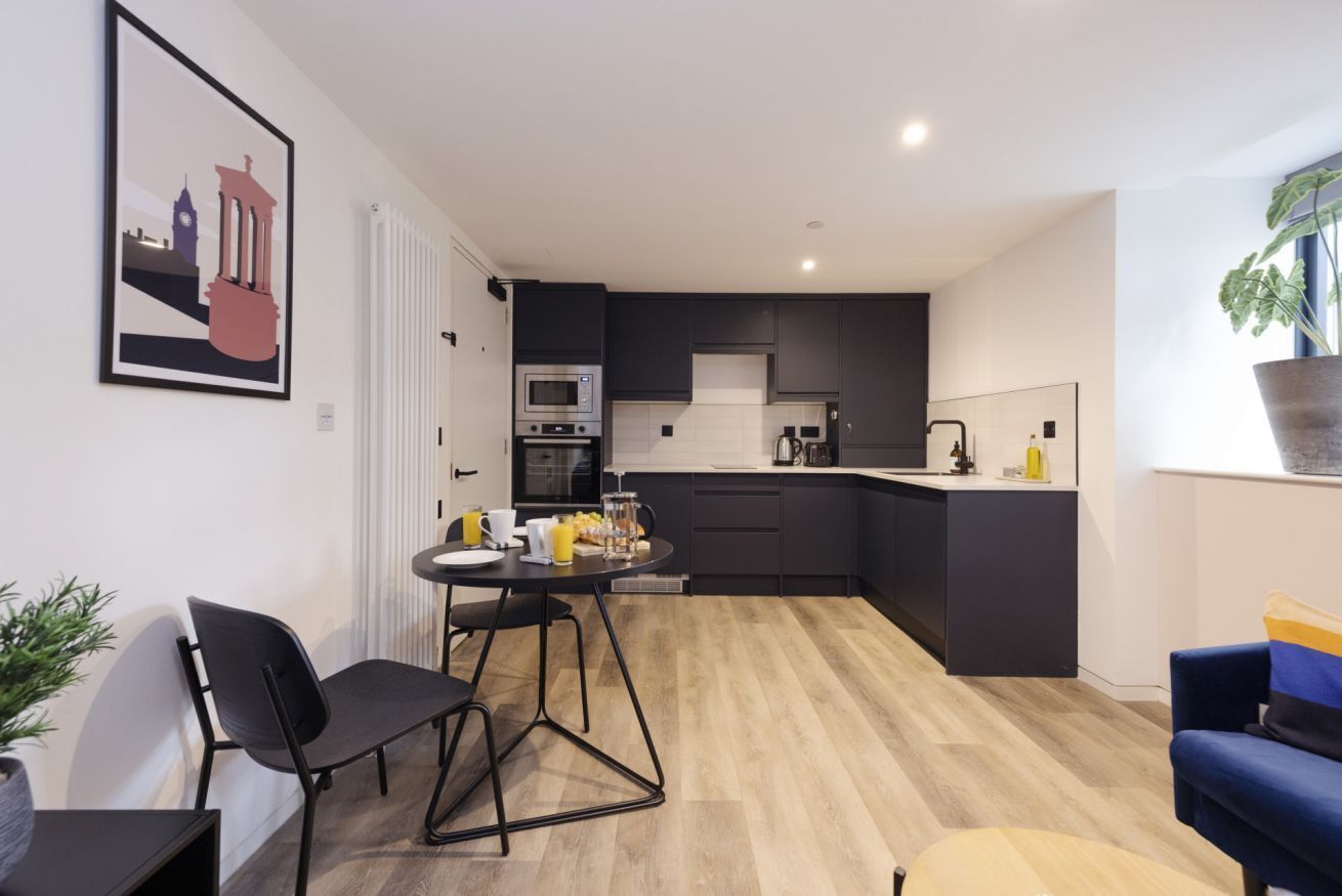 Fridge, microwave, dishwasher, toaster