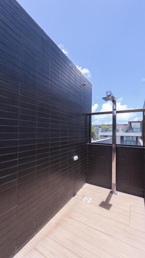 Comfort Studio, 1 Bedroom, Non Smoking, Kitchen | Property grounds - Flat 303-FM20 na praia de Cabo Branco (João Pessoa)