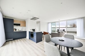 Fridge, microwave, dishwasher, toaster - Argyl | Modern 2 Bed Apt. with Balcony & Elevator (Greater London)