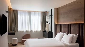 Chambre Double Supérieure | Coffres-forts dans les chambres, rideaux occultants