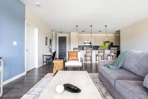 Apartment (2 Bedrooms) | Living area | 50-inch Smart TV with digital channels