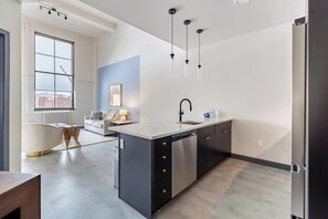 アパートメント (1 Bedroom) | 専用キッチン | 冷蔵庫、電子レンジ、オーブン、コンロ