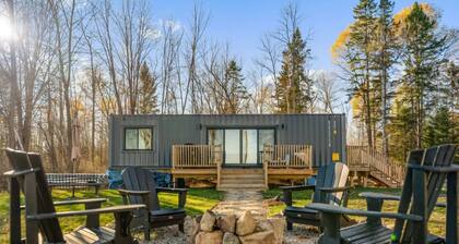 Stunning Modern Container Home on beautiful Golden Lake.