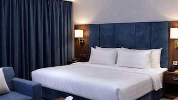 Allergikerbettwaren, Verdunkelungsvorhänge, kostenloses WLAN, Bettwäsche