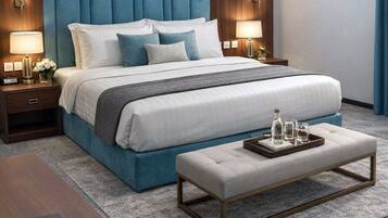 Roupas de cama antialérgicas, cortinas blackout, Wi-Fi de cortesia