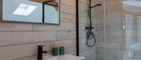 Shower, hair dryer
