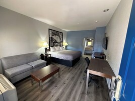 Desk, laptop workspace, free WiFi