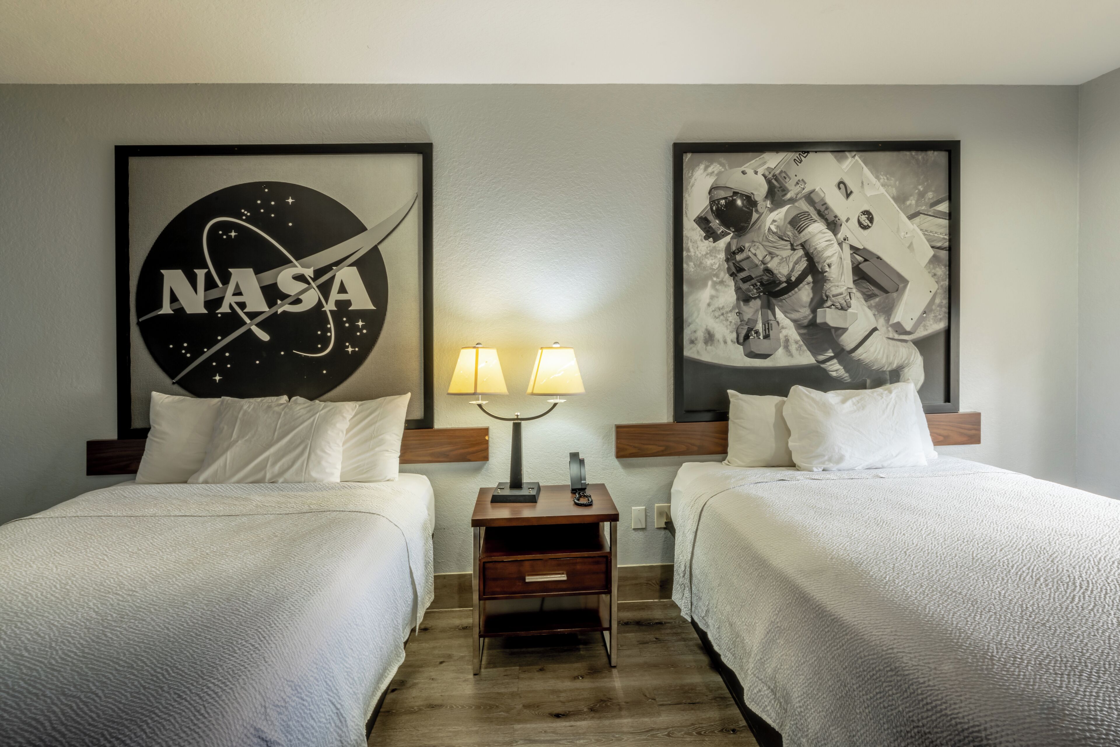 Standard Double Room, 2 Queen Beds | Desk, laptop workspace, free WiFi