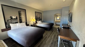 Standard Double Room, 2 Queen Beds | Desk, laptop workspace, free WiFi