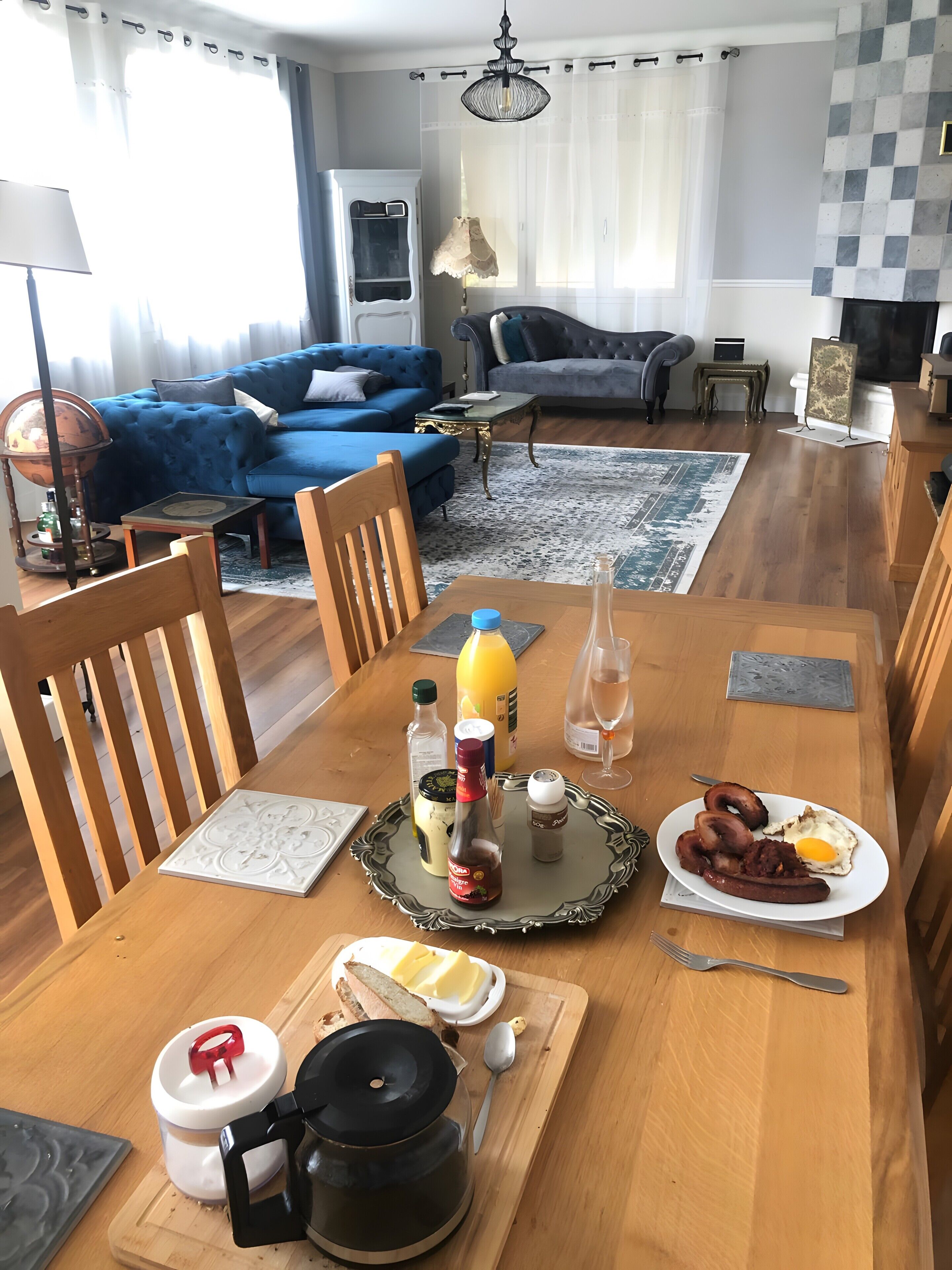 TV, fireplace, table tennis