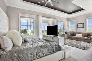 5 bedrooms, in-room safe, desk, iron/ironing board - Luxury Reunion Oasis with Private Pool, Movie Room & Golf Views. (Reunion)