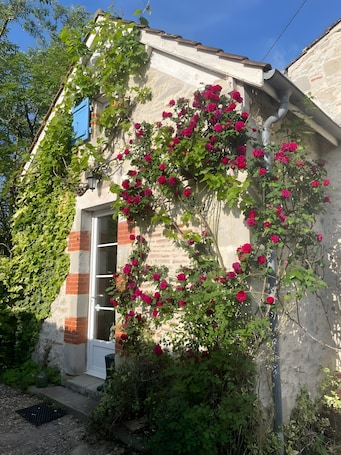 Exterior detail. Dog-Friendly Retreat for Couples