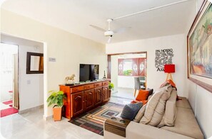 Smart TV, table football, ping pong