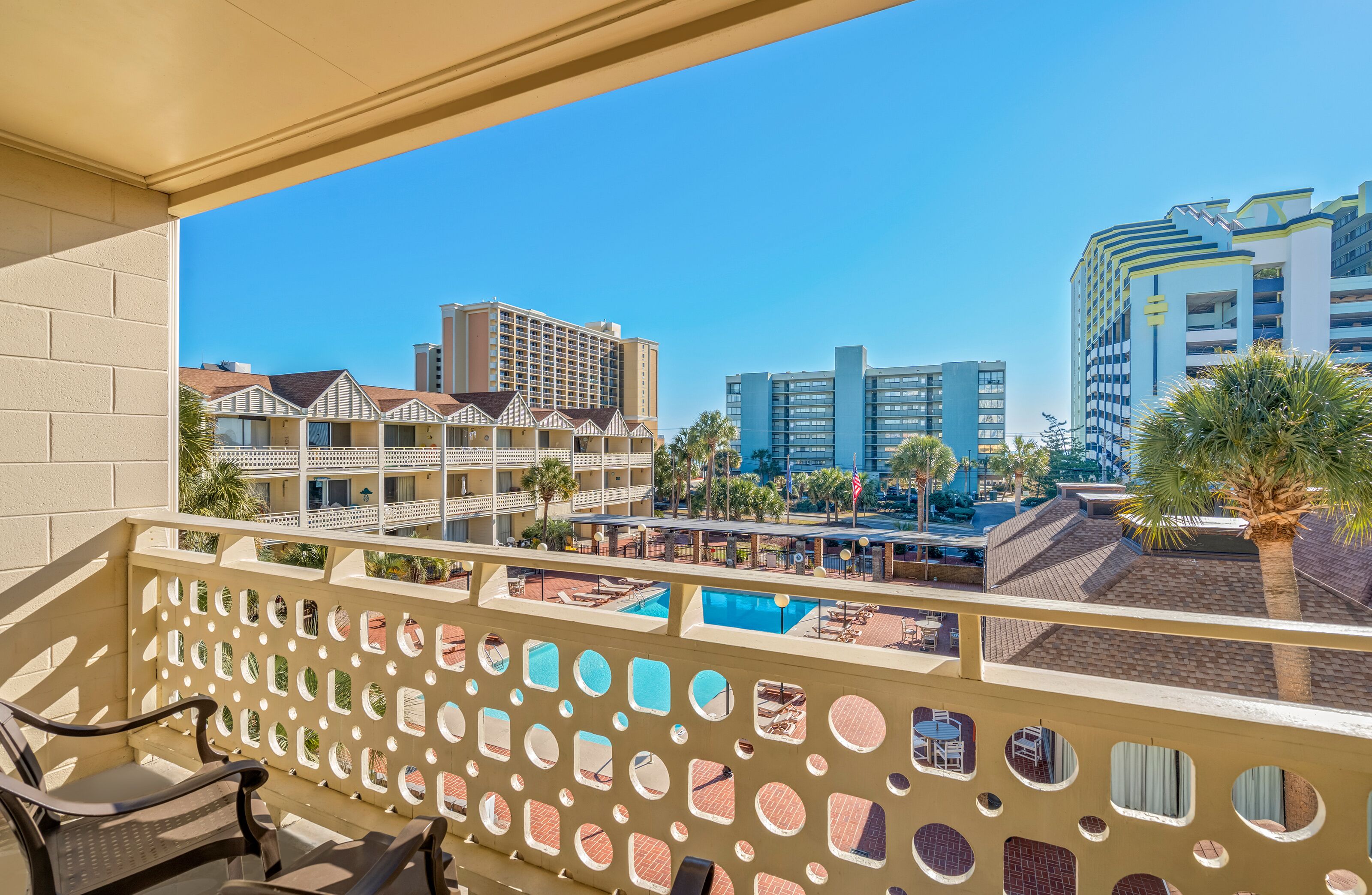 Standard Room, 2 Queen Beds | Balcony view
