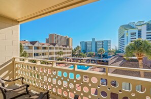 Standard Room, 2 Queen Beds | Balcony view - St. John's Inn (Myrtle Beach)