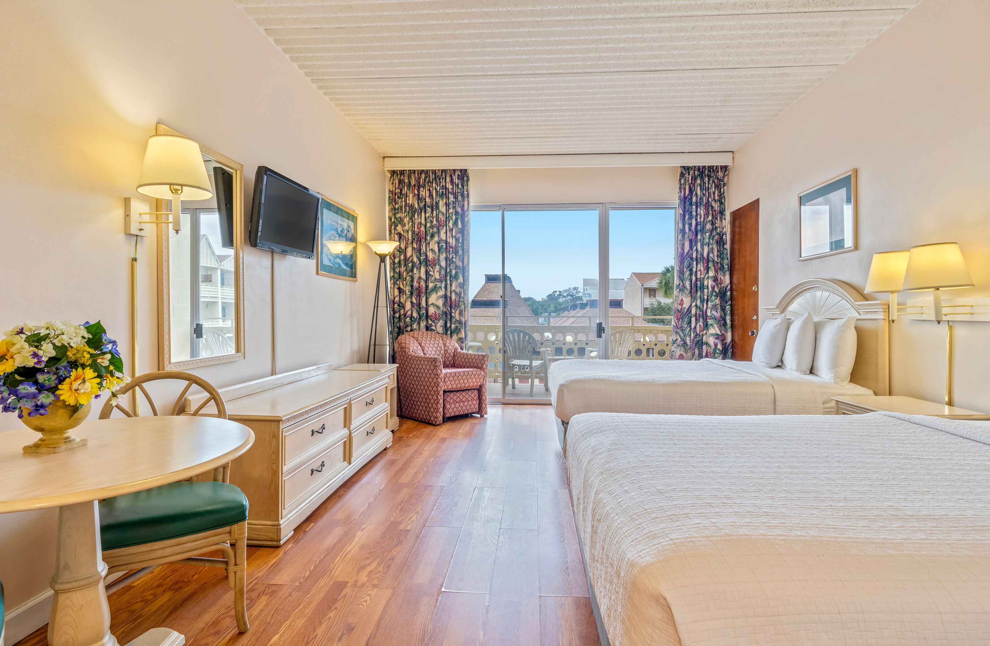 Standard Room, 2 Queen Beds | In-room safe, iron/ironing board