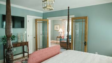 1 makuuhuone, silitysrauta/-lauta, vuodevaatteet