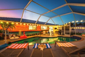 حمّام سباحة خارجي، حمّام سباحة مُدفَّأ