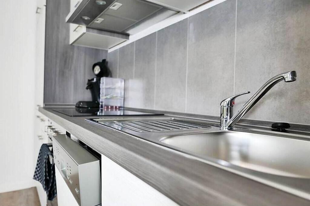 Apartment, Garden View | Private kitchen | Fridge, oven, stovetop, dishwasher