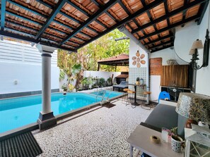 Outdoor pool - Casa de Tartaruga - Heritage Goan Villa, Half Acre, Private Pool, Staff (North Goa)