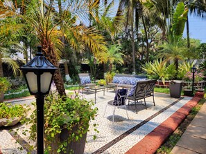 Terrace/patio - Casa de Tartaruga - Heritage Goan Villa, Half Acre, Private Pool, Staff (North Goa)